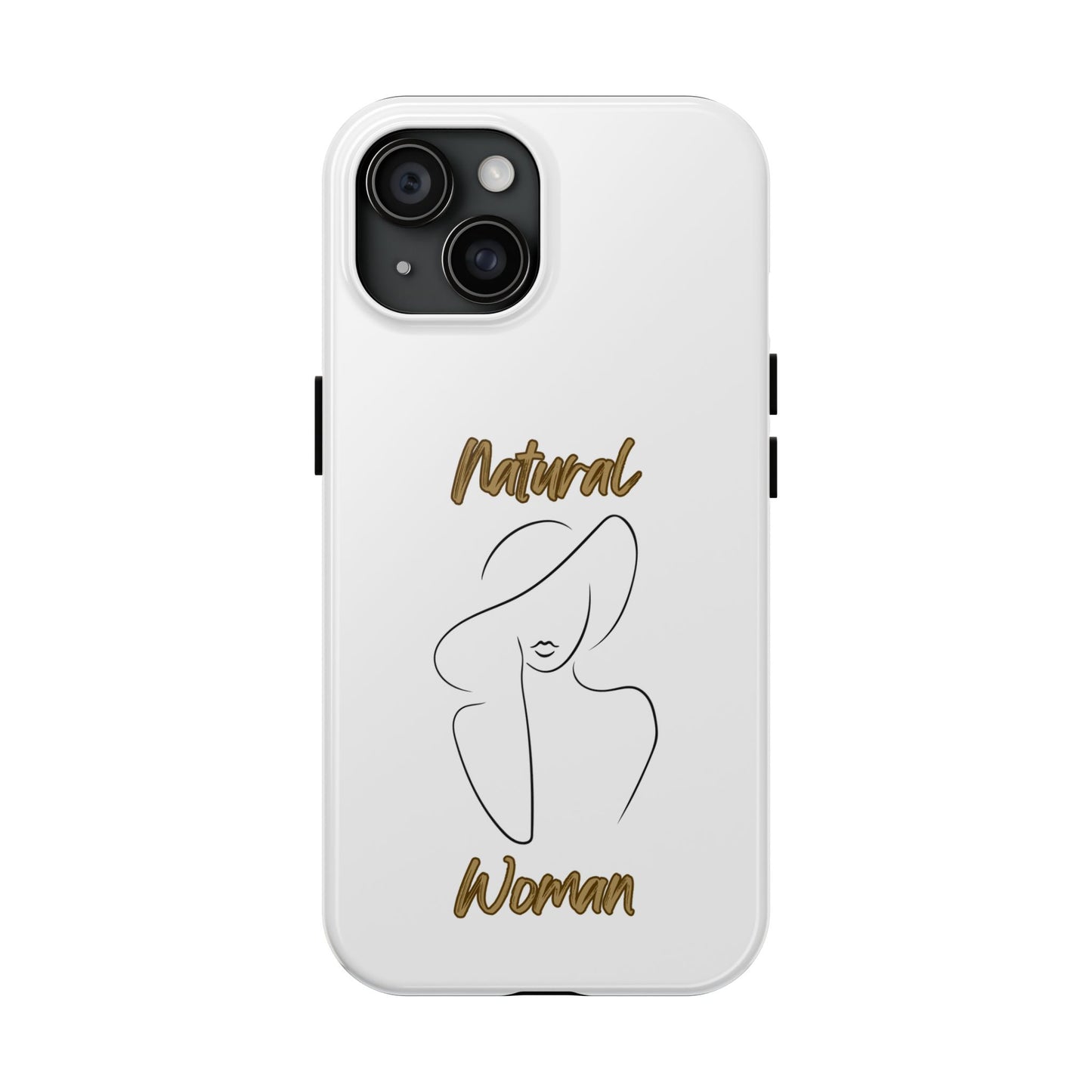 Natural Woman Sun Hat (BL) Tough Phone Cases WHITE