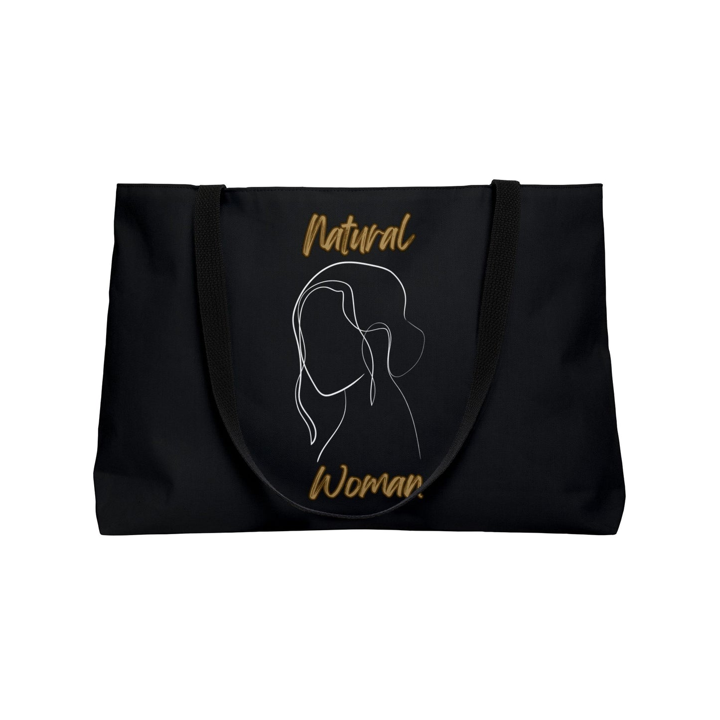 Natural Woman Hanging Hair (WL) Weekender Tote Bag BLACK