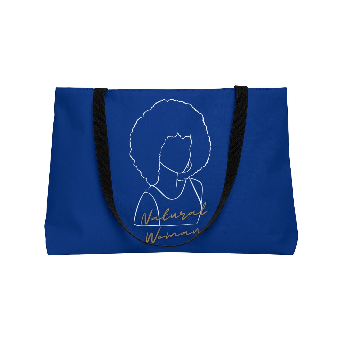 Natural Woman Afro (WL) Weekender Tote Bag DARK BLUE