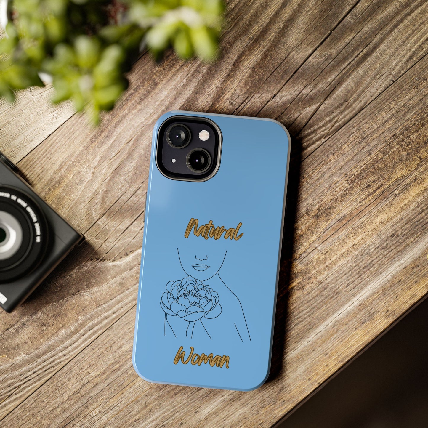 Natural Woman Kissed Flower (BL)Tough Phone Cases LIGHT BLUE