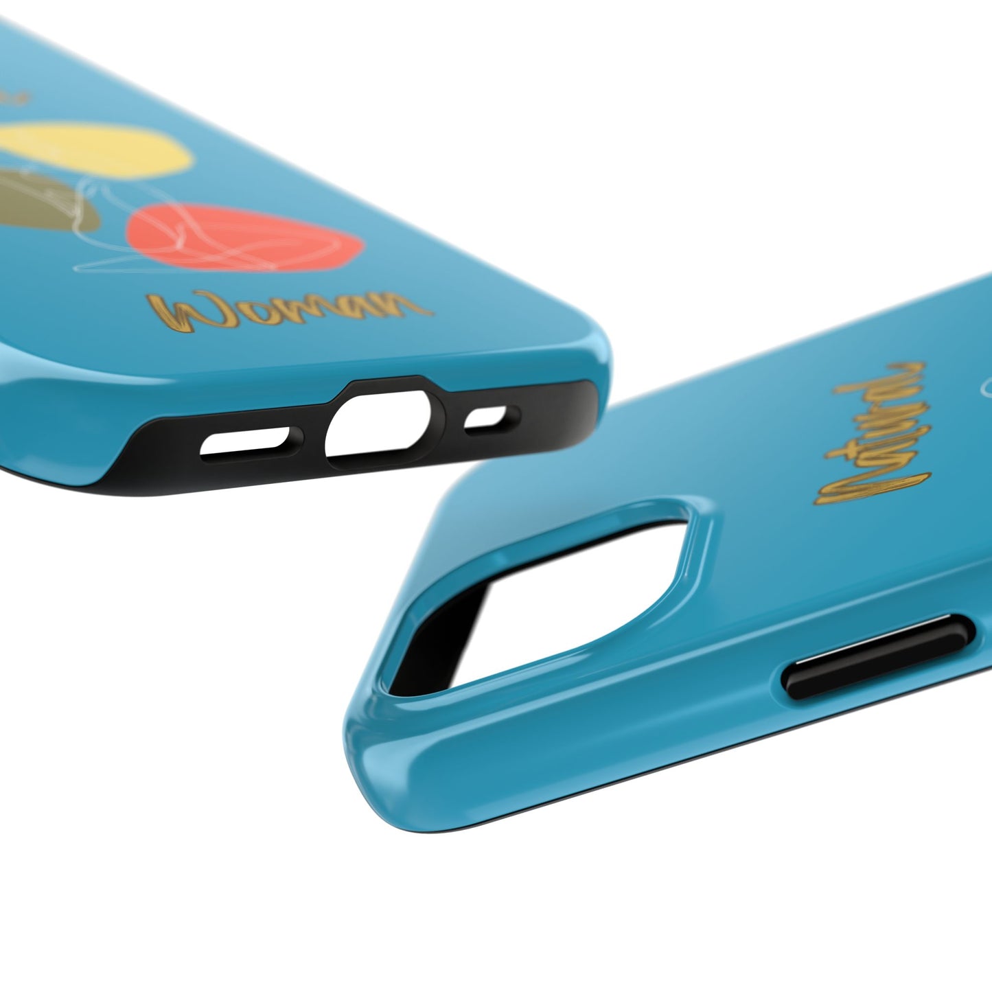 Natural Woman Colorful Pose (WL)Tough Phone Cases TURQUOISE