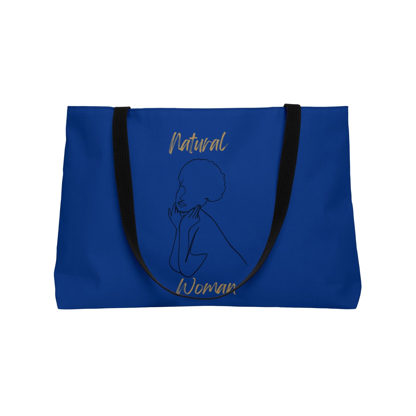 Natural Woman Cute Afro (BL) Weekender Tote Bag DARL BLUE