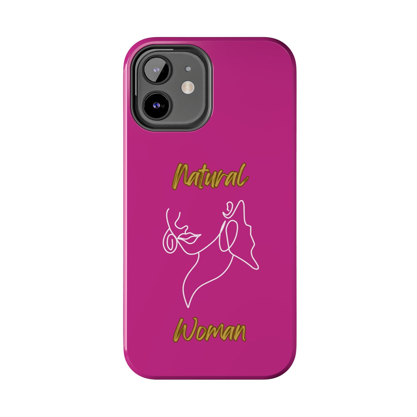 Natural Woman Lips (WL)Tough Phone Cases PINK