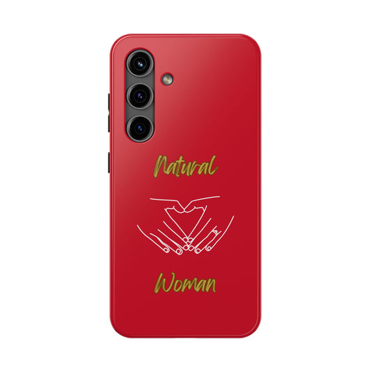 Natural Woman I Love You (WL)Tough Phone Cases DARK RED
