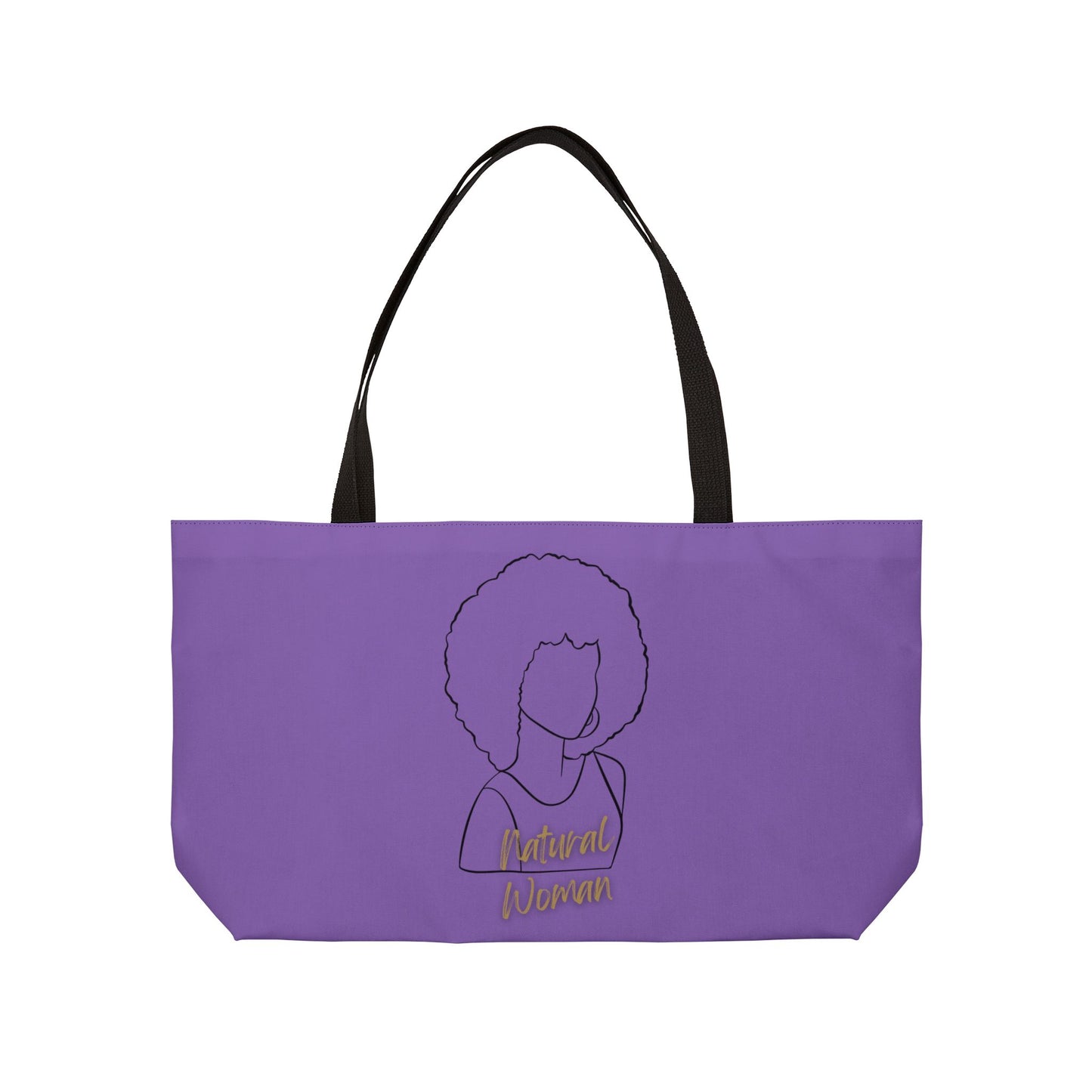 Natural Woman Afro (BL) Weekender Tote Bag LIGHT PURPLE