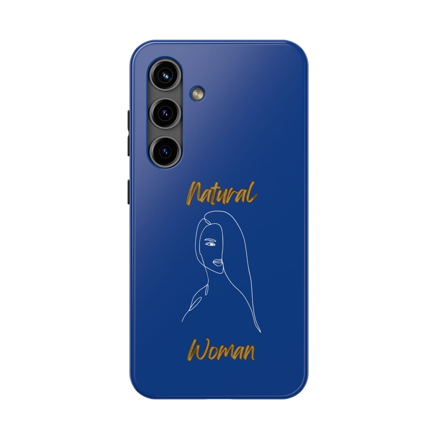 Natural Woman Covered Eye (WL)Tough Phone Cases DARK BLUE