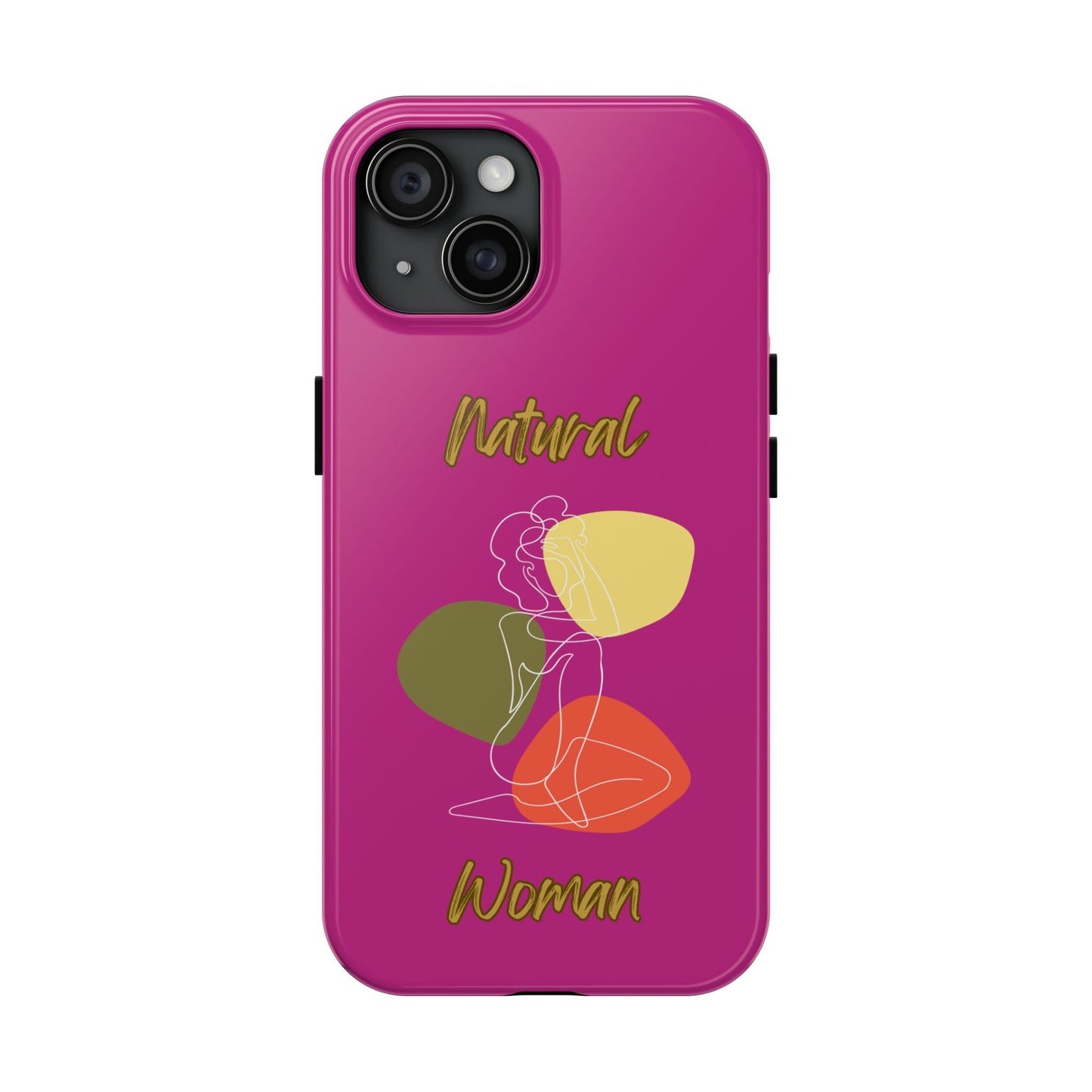 Natural Woman Colorful Pose (WL)Tough Phone Cases PINK
