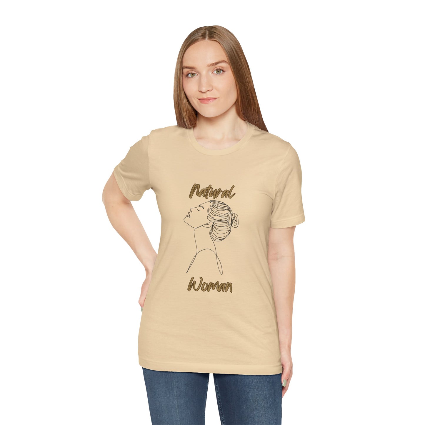 Natural Woman Wet Bun (BL) Short Sleeve T-Shirt