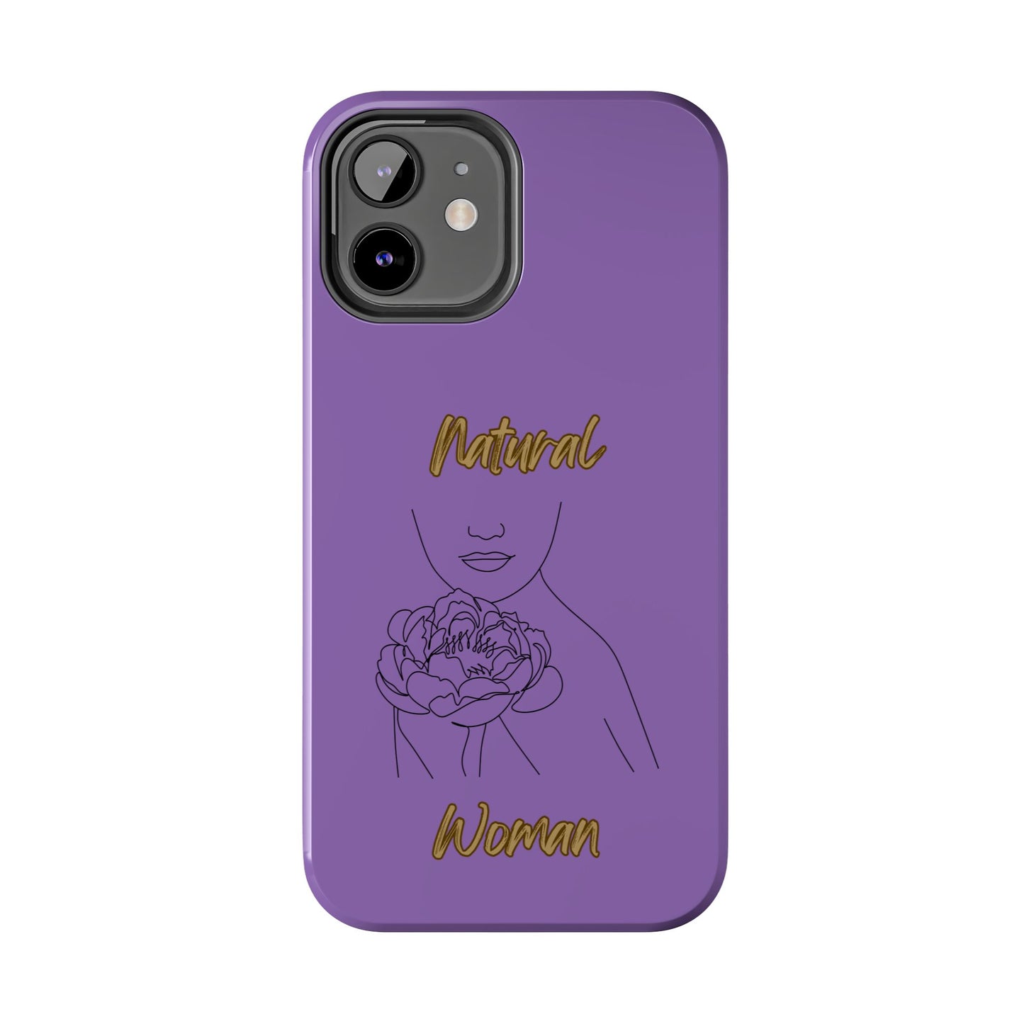 Natural Woman Kissed Flower (BL)Tough Phone Cases LIGHT PURPLE