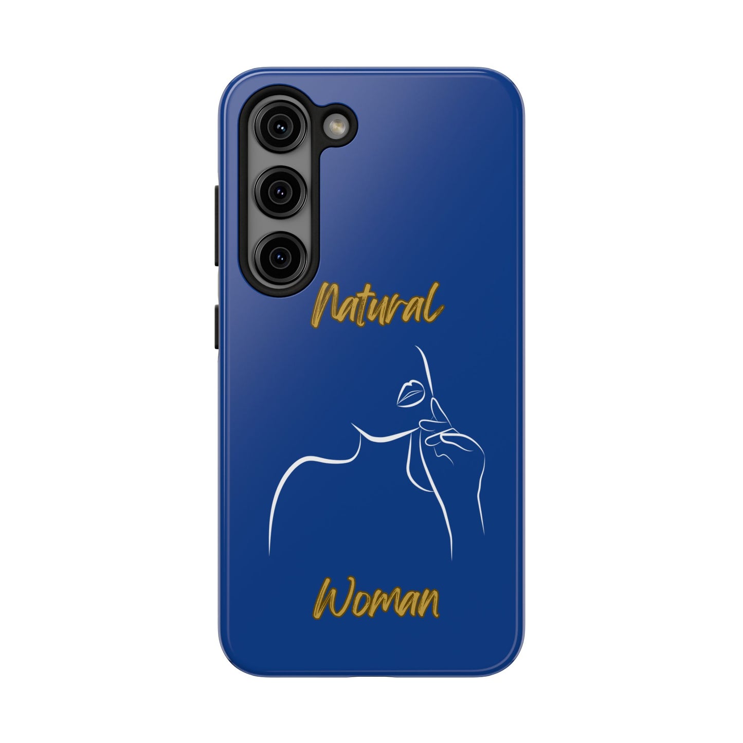 Natural Woman Chin Up (WL)Tough Phone Cases DARK BLUE