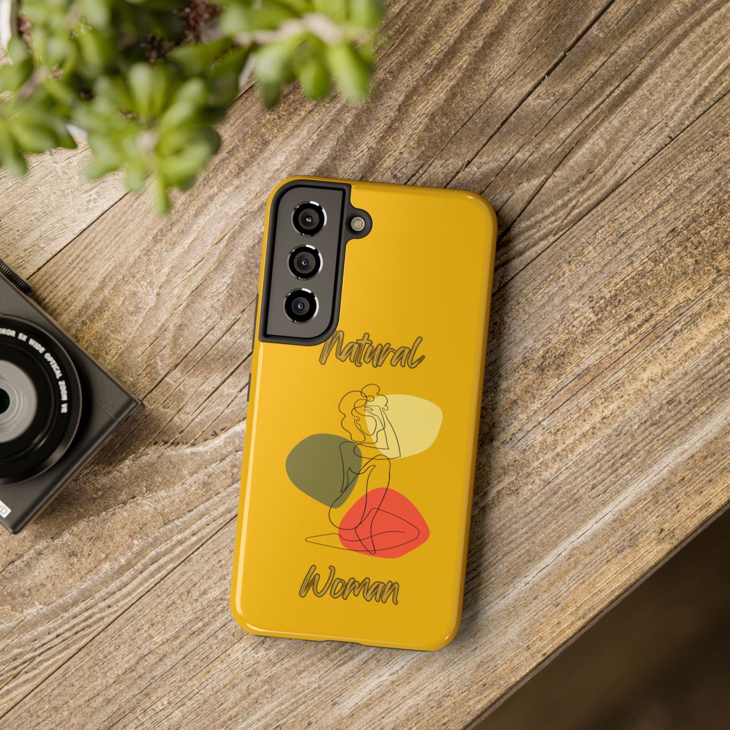 Natural Woman Colorful Pose (BL)Tough Phone Cases YELLOW