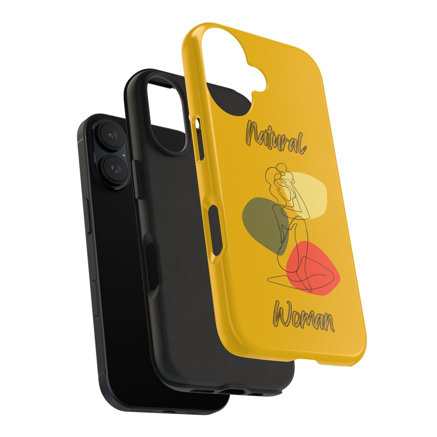 Natural Woman Colorful Pose (BL)Tough Phone Cases YELLOW