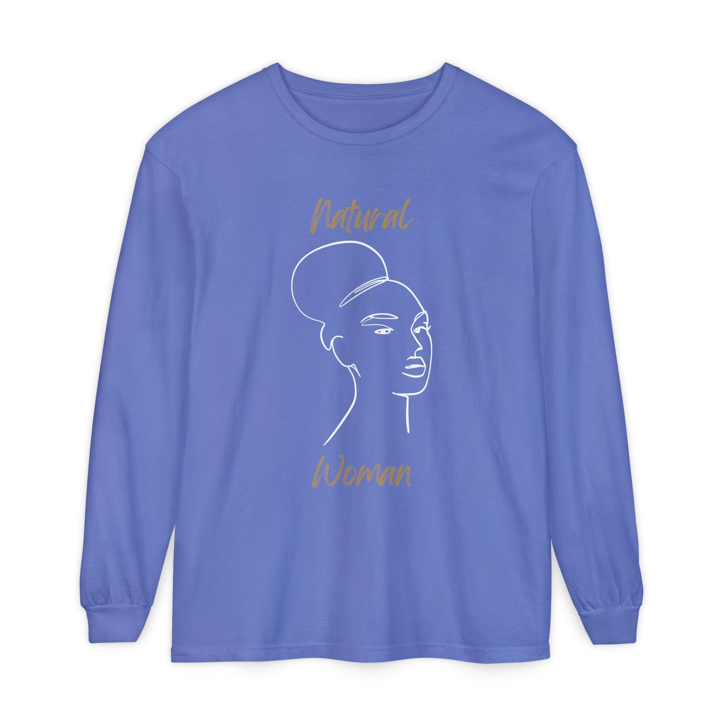 Natural Woman Hair Up (WL) Long Sleeve T-Shirt