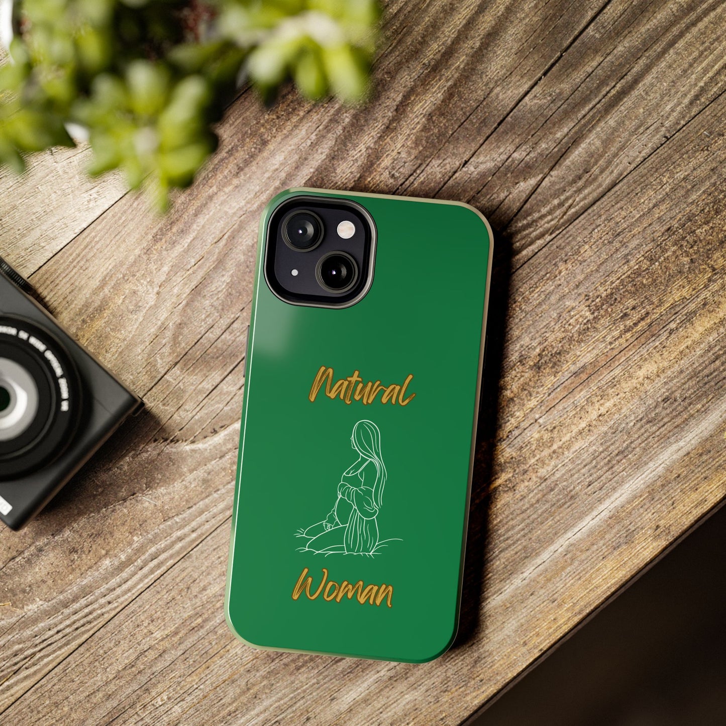 Natural Woman Expecting (WL)Tough Phone Cases DARK GREEN