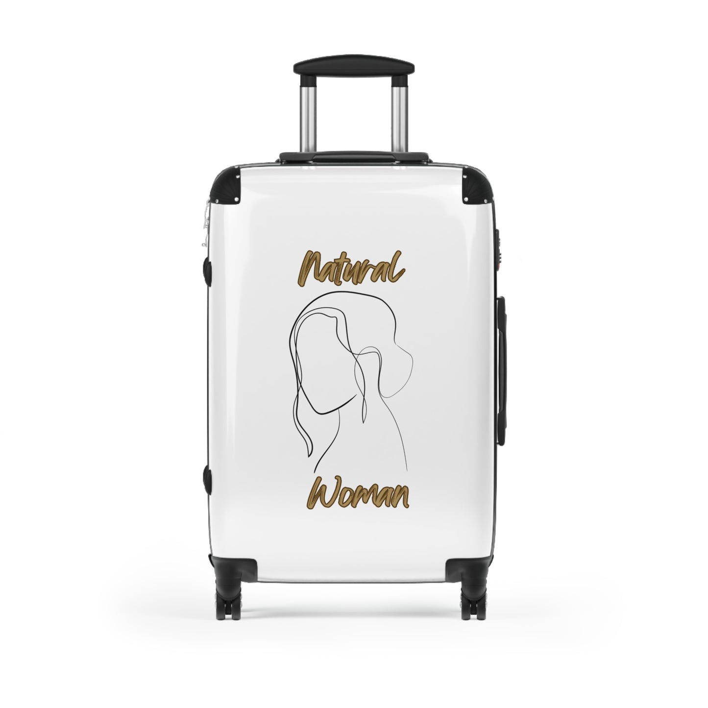 Natural Woman Hanging Hair (BL) Suitcase WHITE
