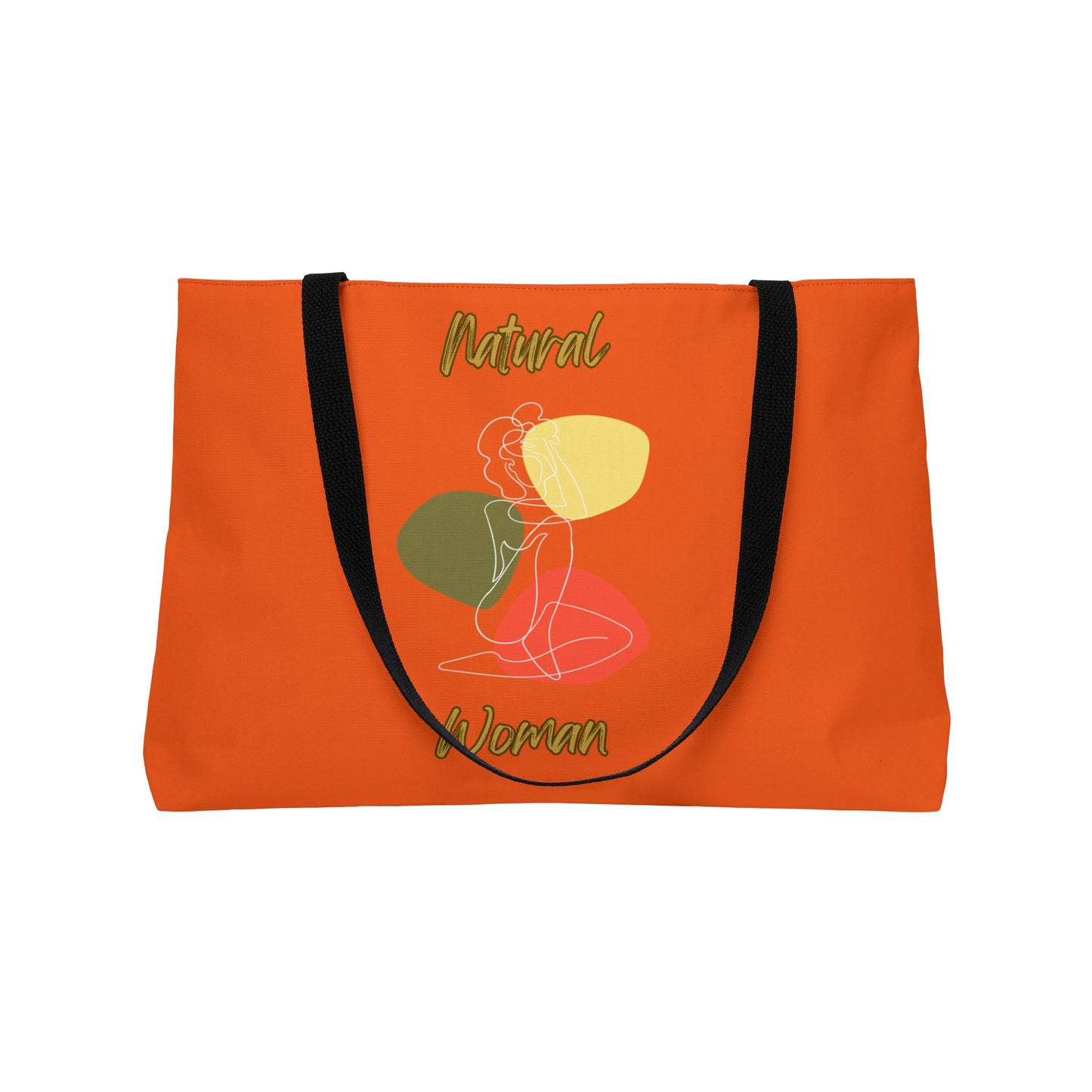 Natural Woman Colorful Pose (WL) Weekender Tote Bag ORANGE