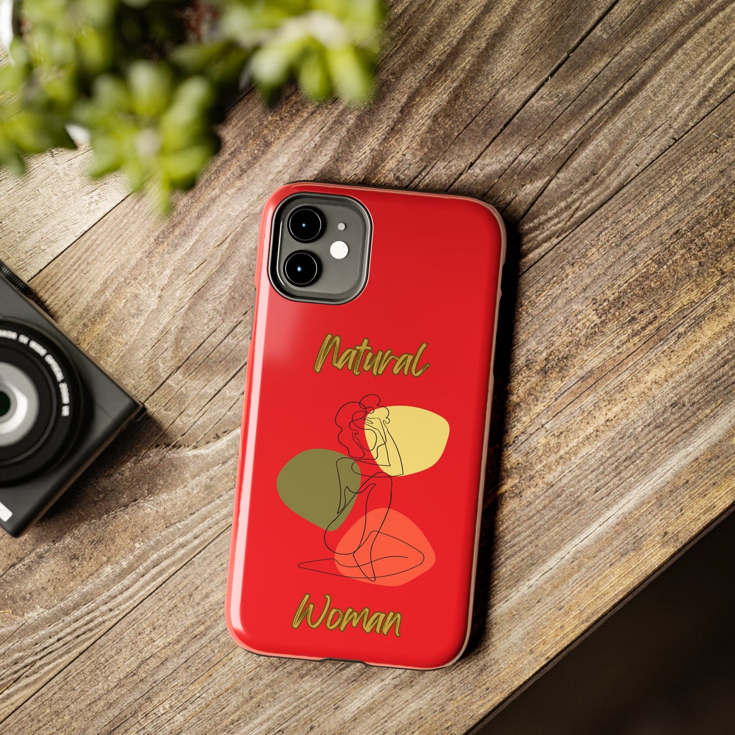 Natural Woman Colorful Pose (BL)Tough Phone Cases RED