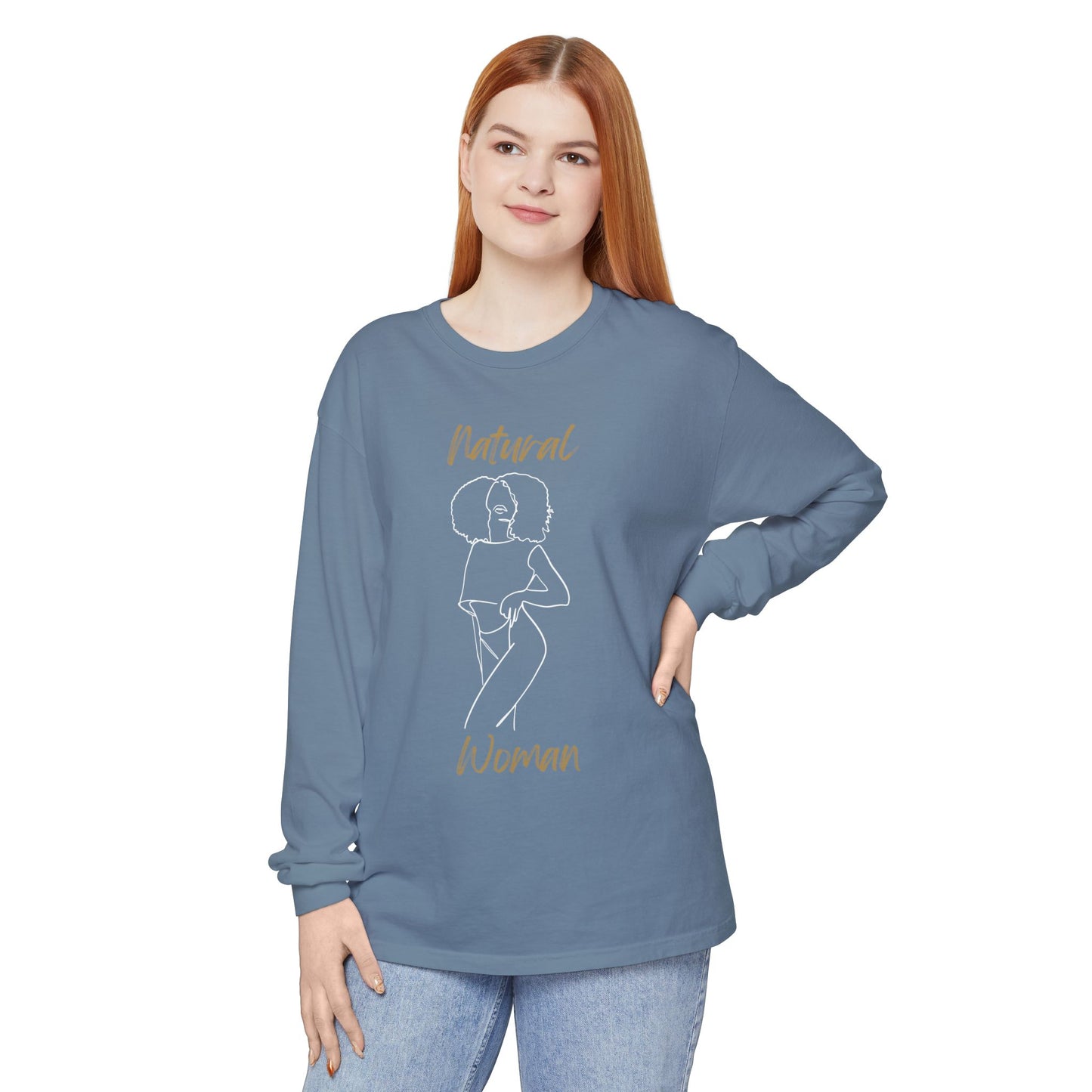 Natural Woman Pose (WL) Long Sleeve T-Shirt