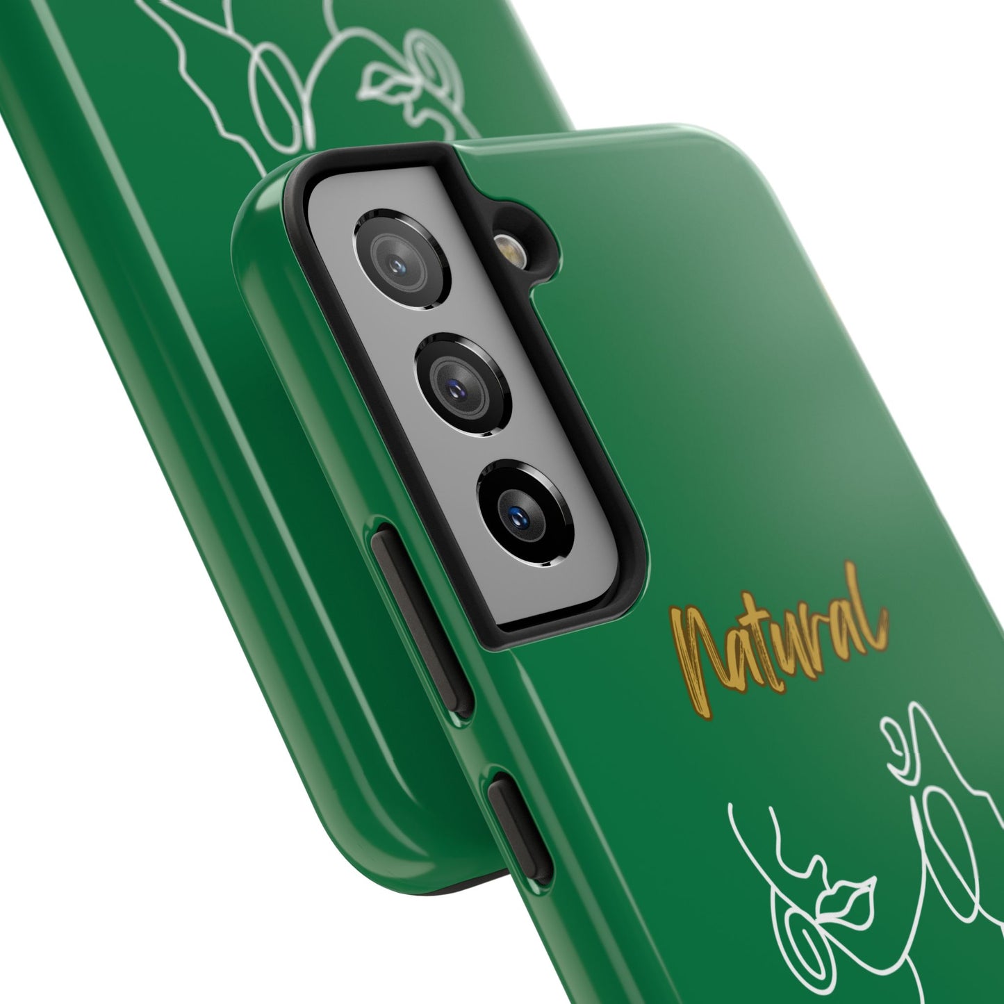 Natural Woman Lips (WL)Tough Phone Cases DARK GREEN