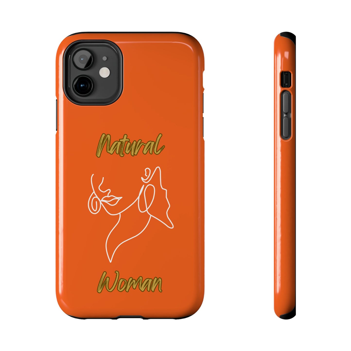 Natural Woman Lips (WL)Tough Phone Cases ORANGE