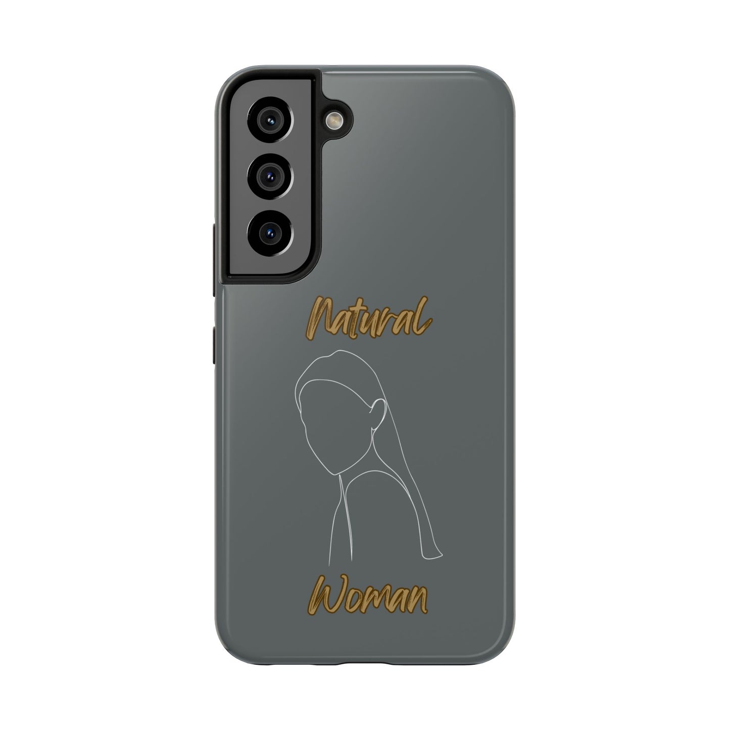 Natural Woman Tilted Look (WL) Tough Phone Cases DARK GREY