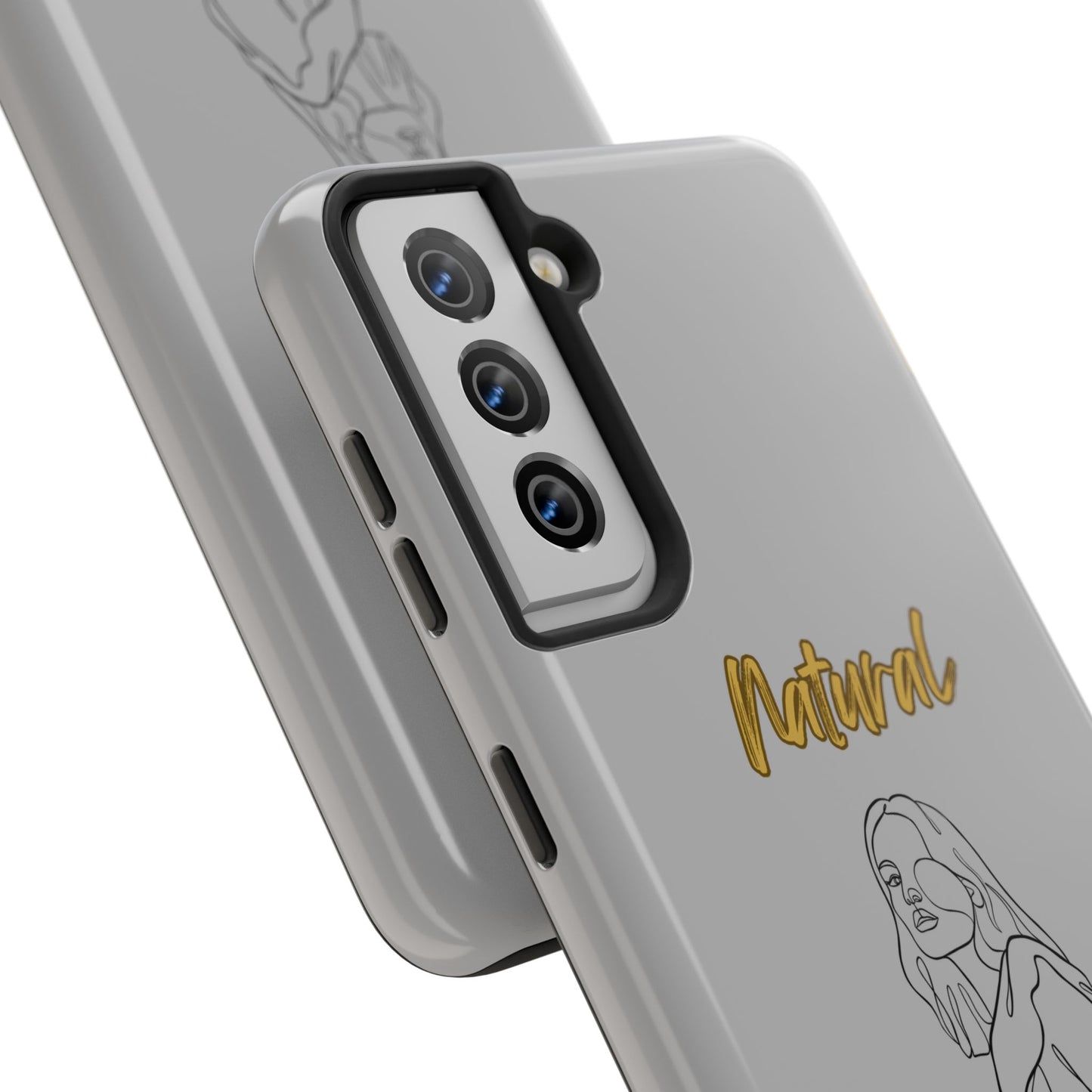 Natural Woman Care Free (BL)Tough Phone Cases LIGHT GREY