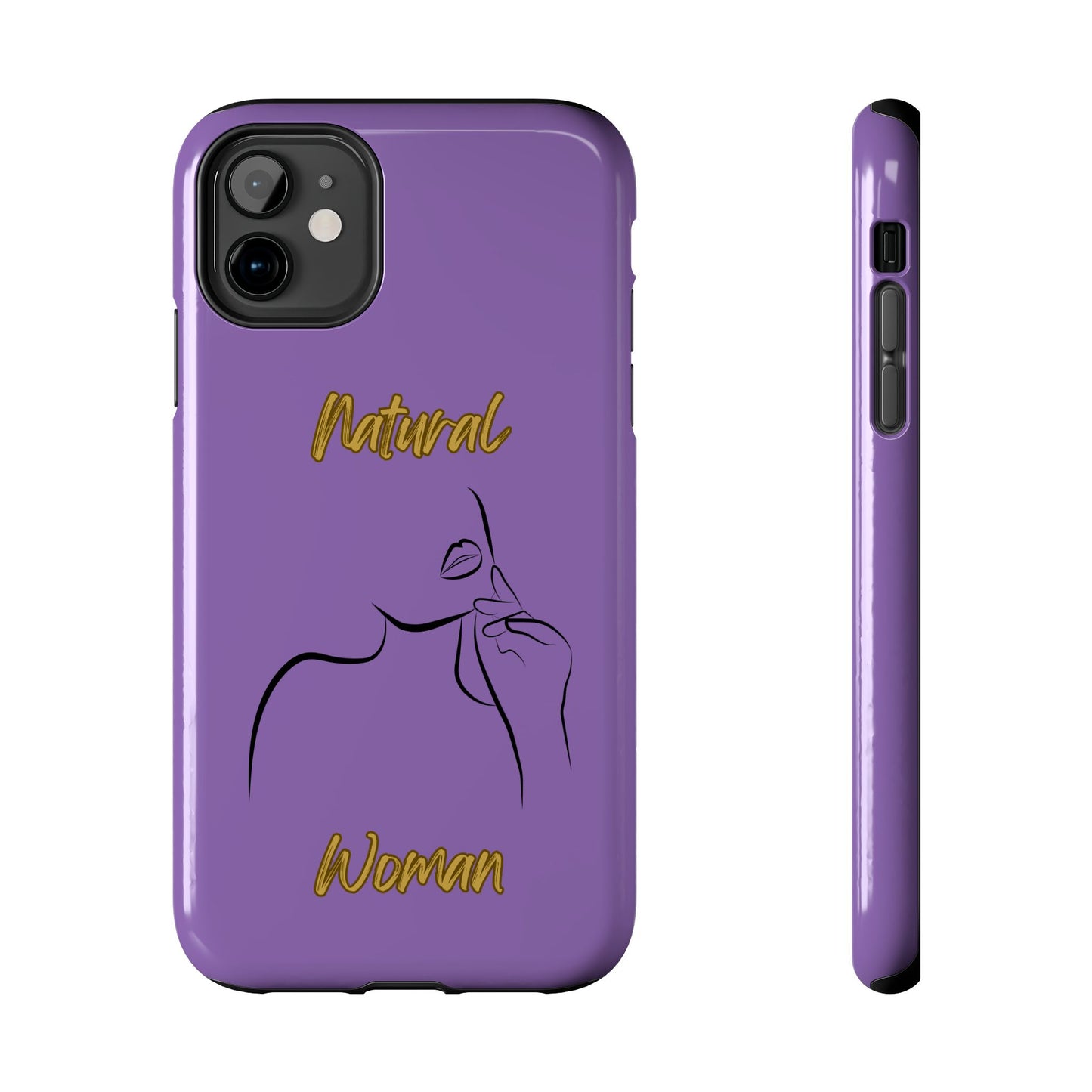 Natural Woman Chin Up (BL)Tough Phone Cases LIGHT PURPLE