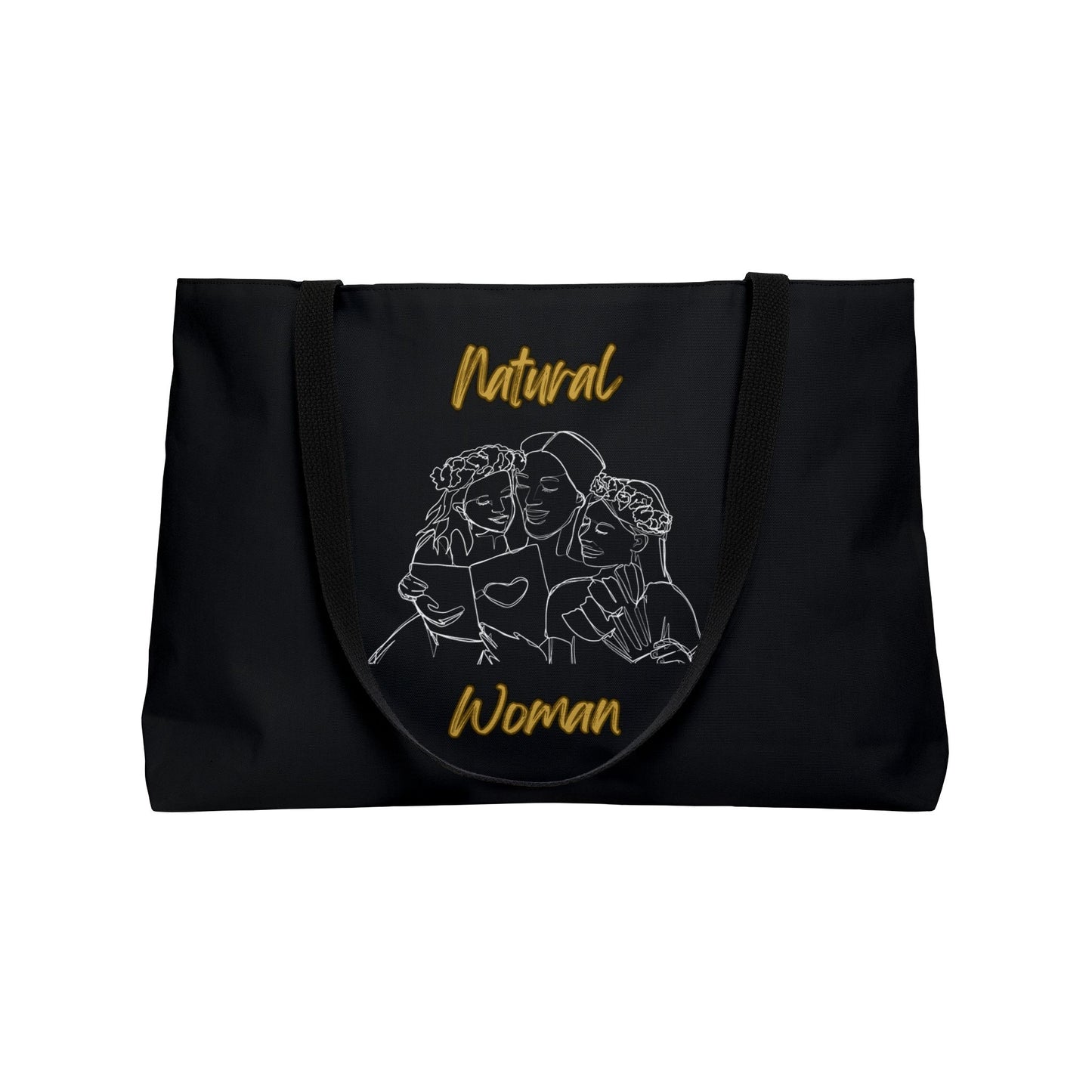 Natural Woman Me & My Girls (WL) Weekender Tote Bag BLACK