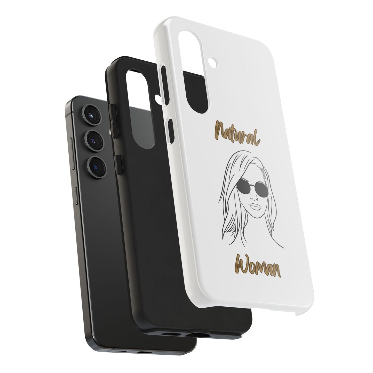 Natural Woman Shades (BL)Tough Phone Cases WHITE