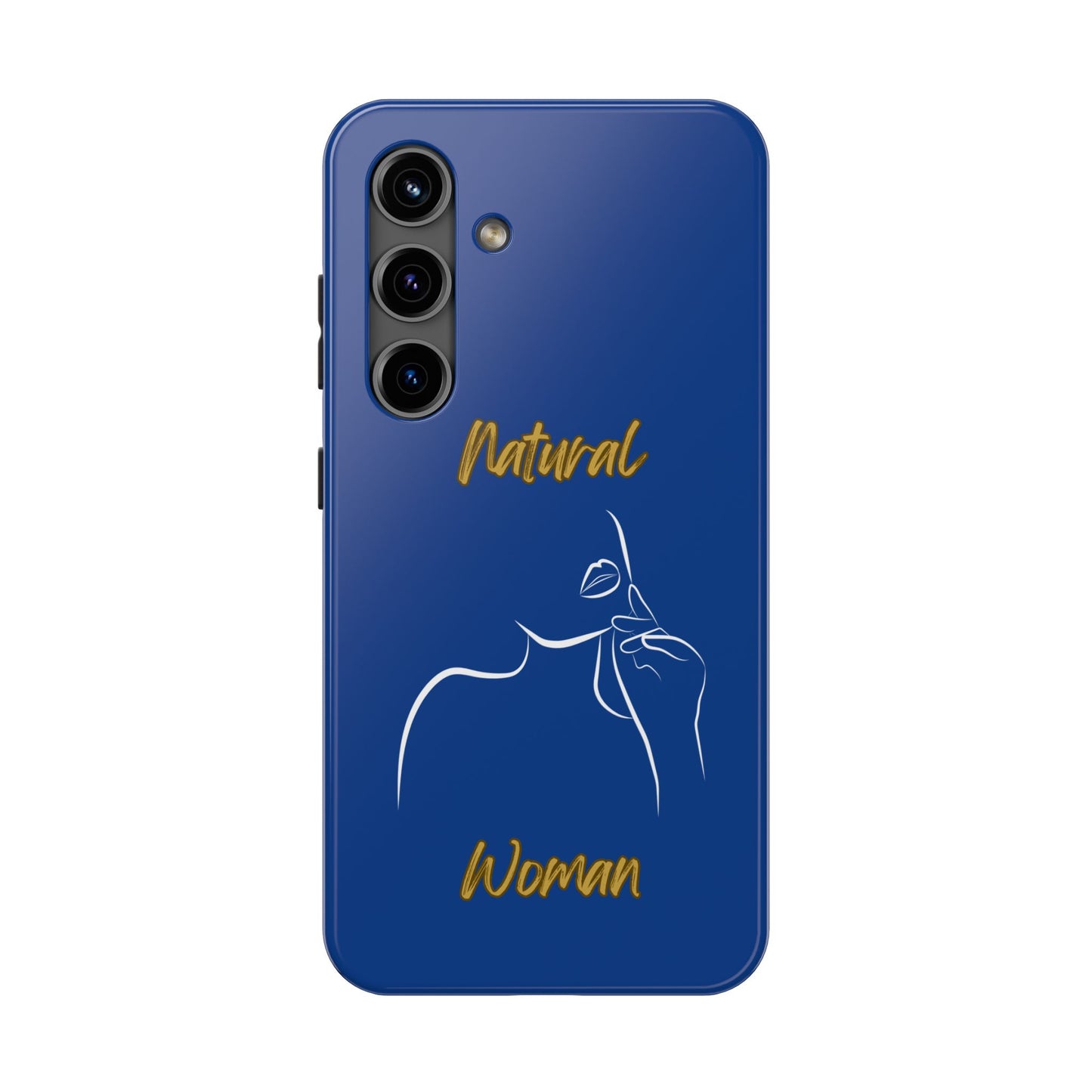 Natural Woman Chin Up (WL)Tough Phone Cases DARK BLUE