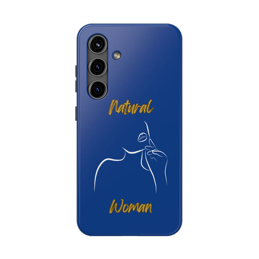 Natural Woman Chin Up (WL)Tough Phone Cases DARK BLUE