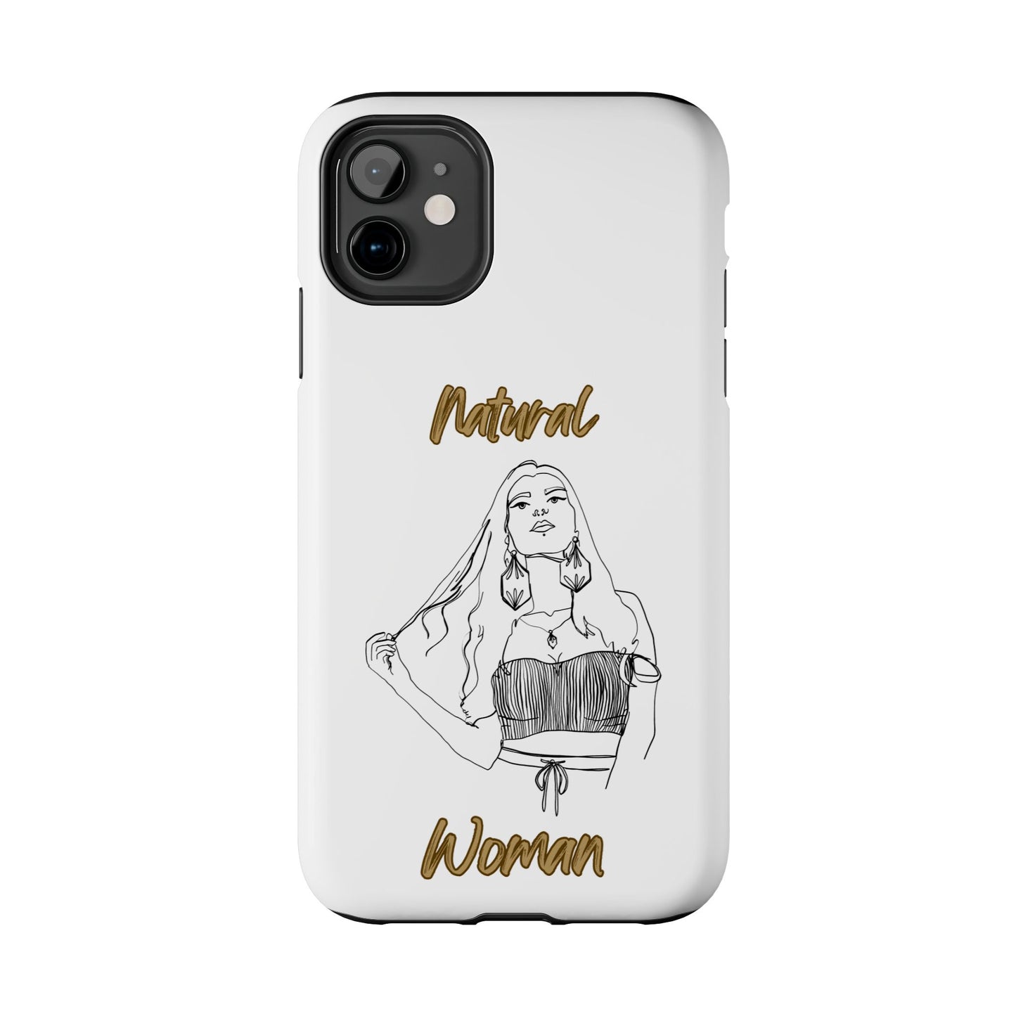 Natural Woman Thinking (BL)Tough Phone Cases WHITE