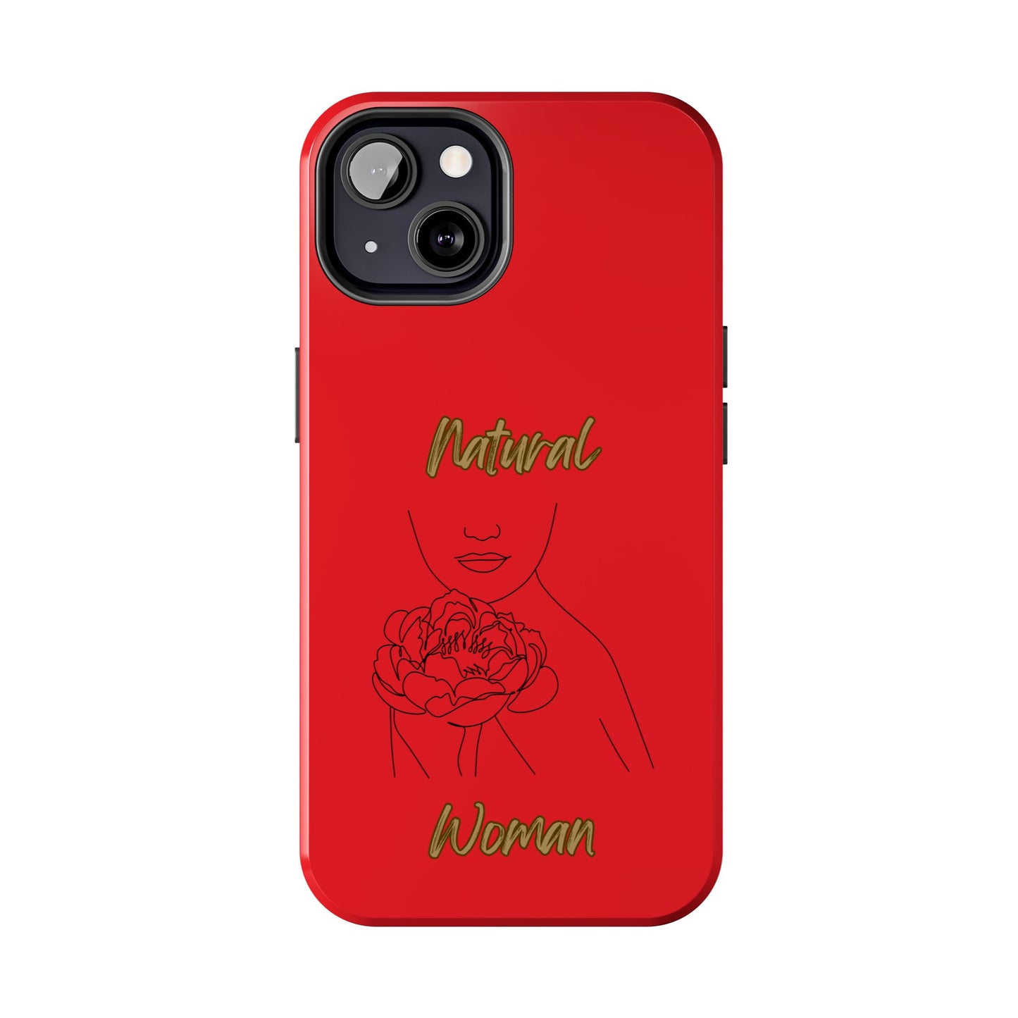 Natural Woman Kissed Flower (BL)Tough Phone Cases RED