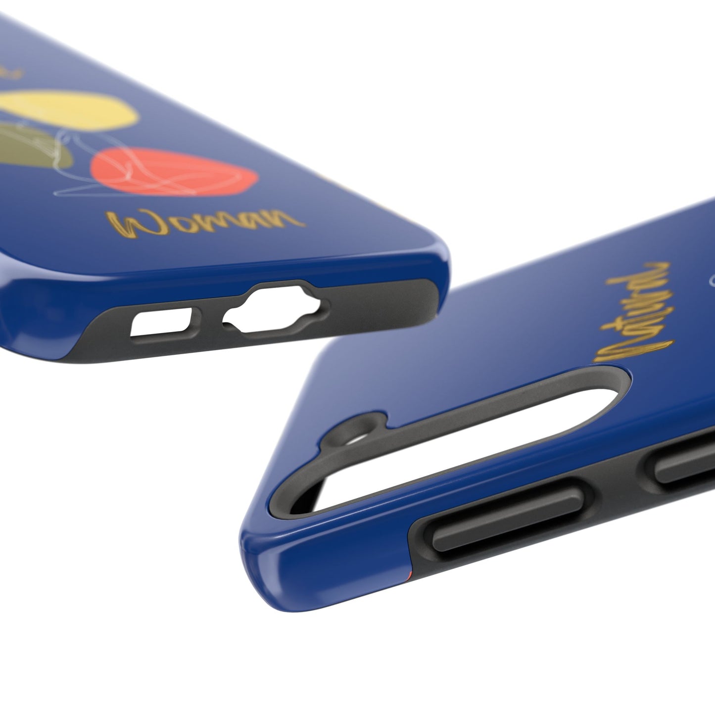 Natural Woman Colorful Pose (WL)Tough Phone Cases DARK BLUE