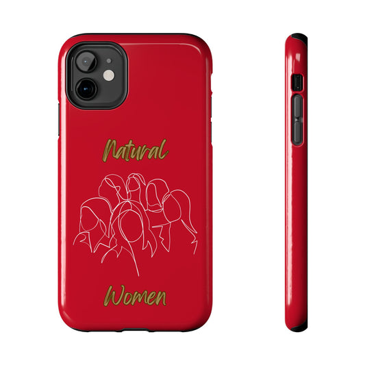 Natural Women Professionals (WL)Tough Phone Cases DARK RED