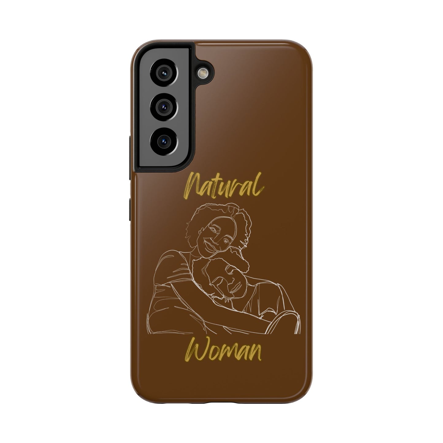 Natural Woman Loving Embrace (WL)Tough Phone Cases BROWN