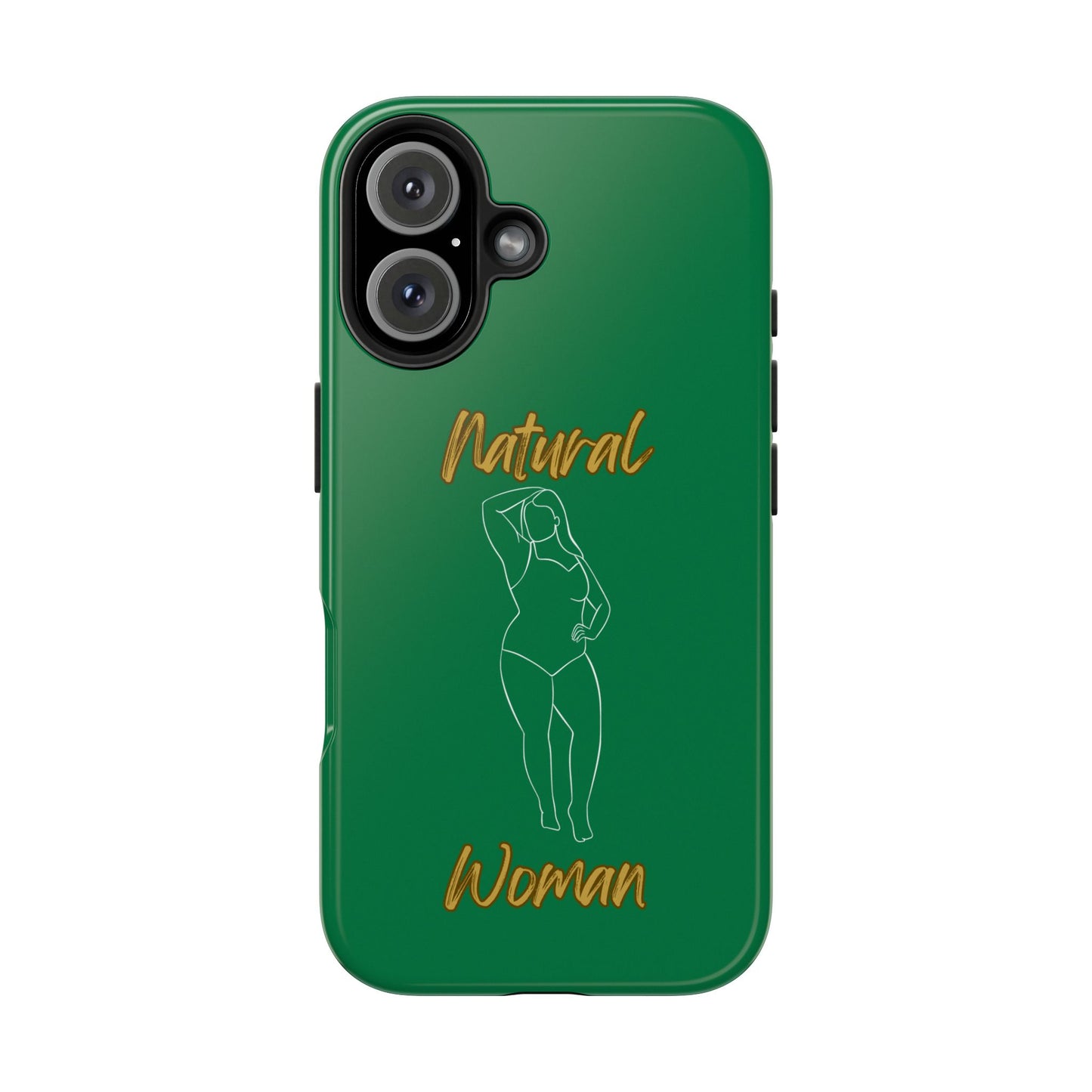 Natural Woman Looking Good (WL)Tough Phone Cases DARK GREEN
