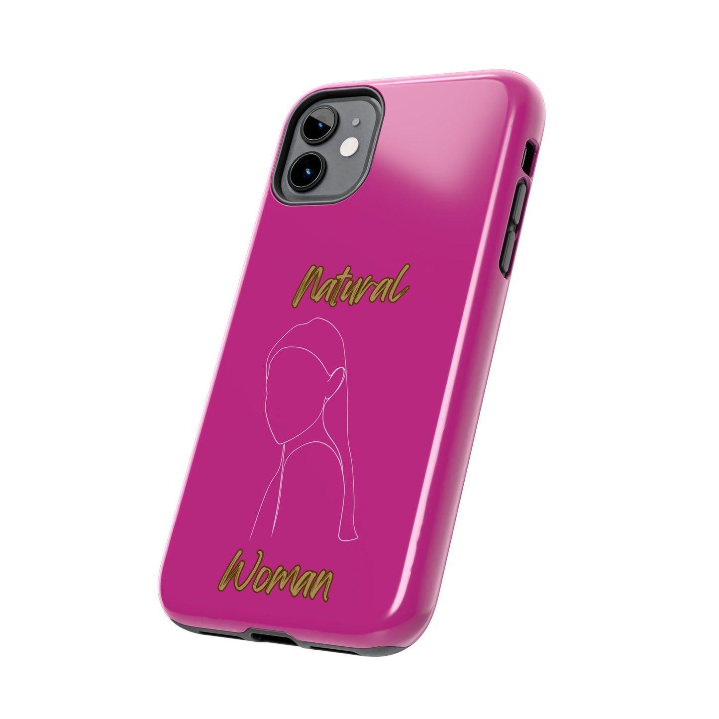 Natural Woman Tilted Look (WL)Tough Phone Cases PINK