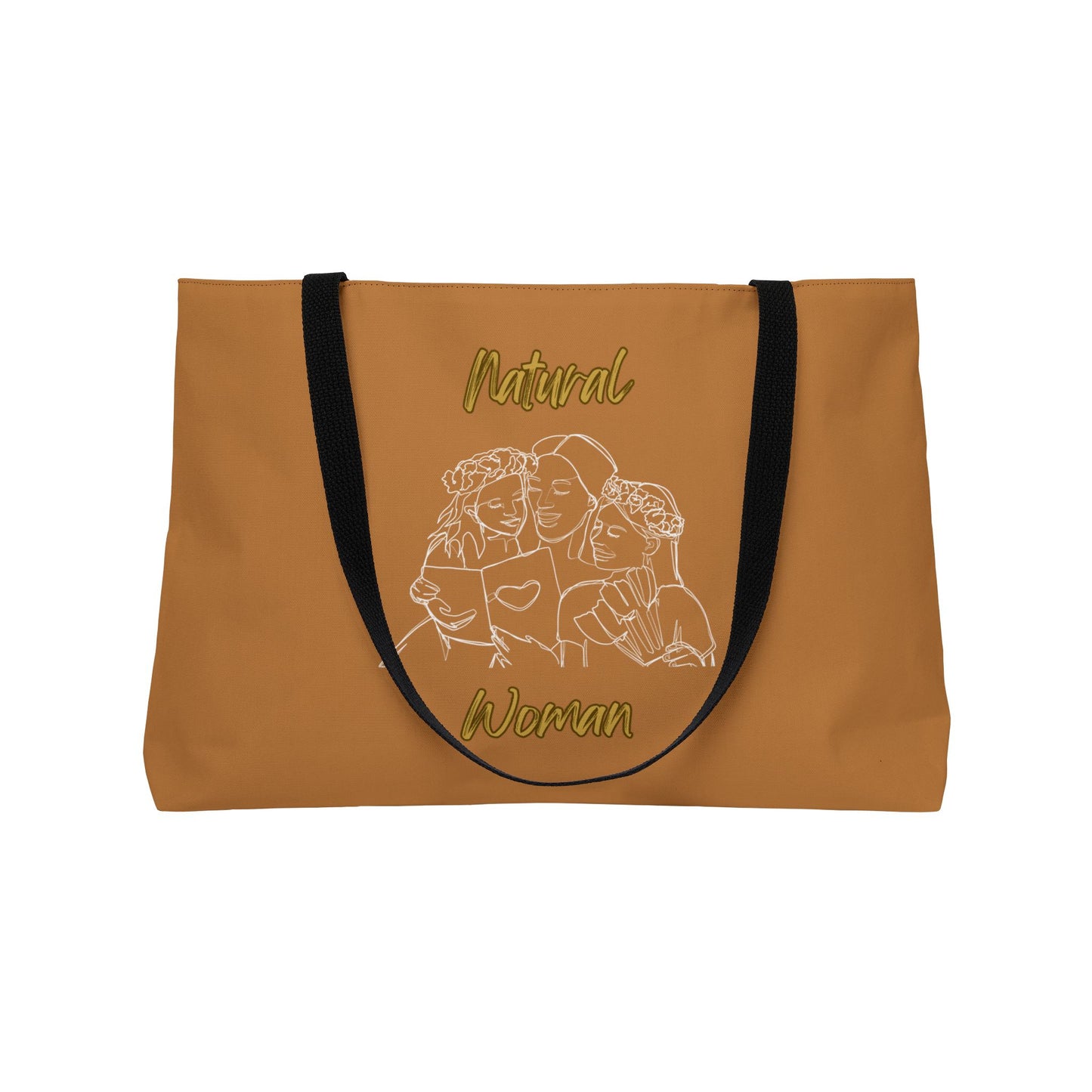 Natural Woman Me & My Girls (WL) Weekender Tote Bag LIGHT BROWN