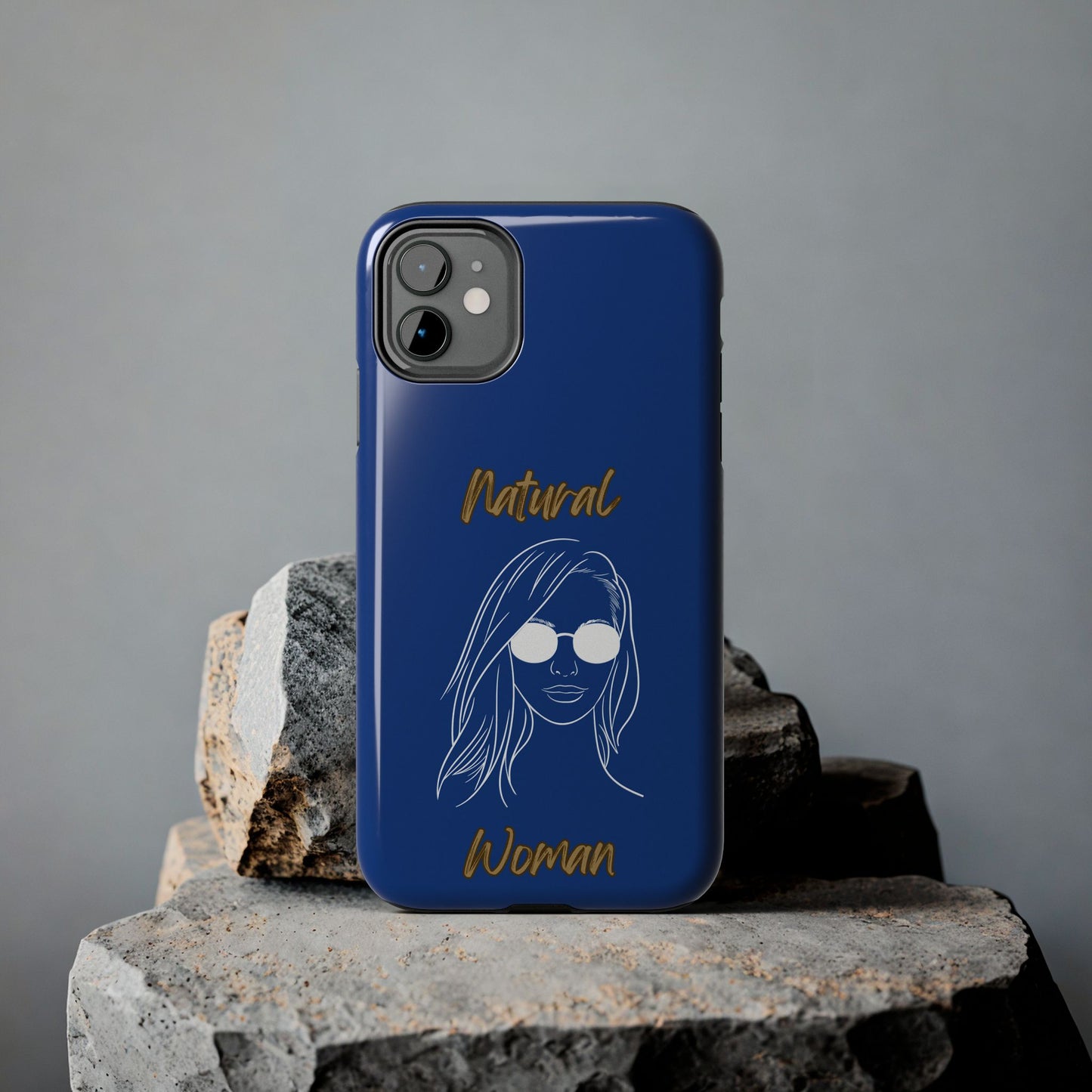Natural Woman Shades (WL)Tough Phone Cases DARK BLUE