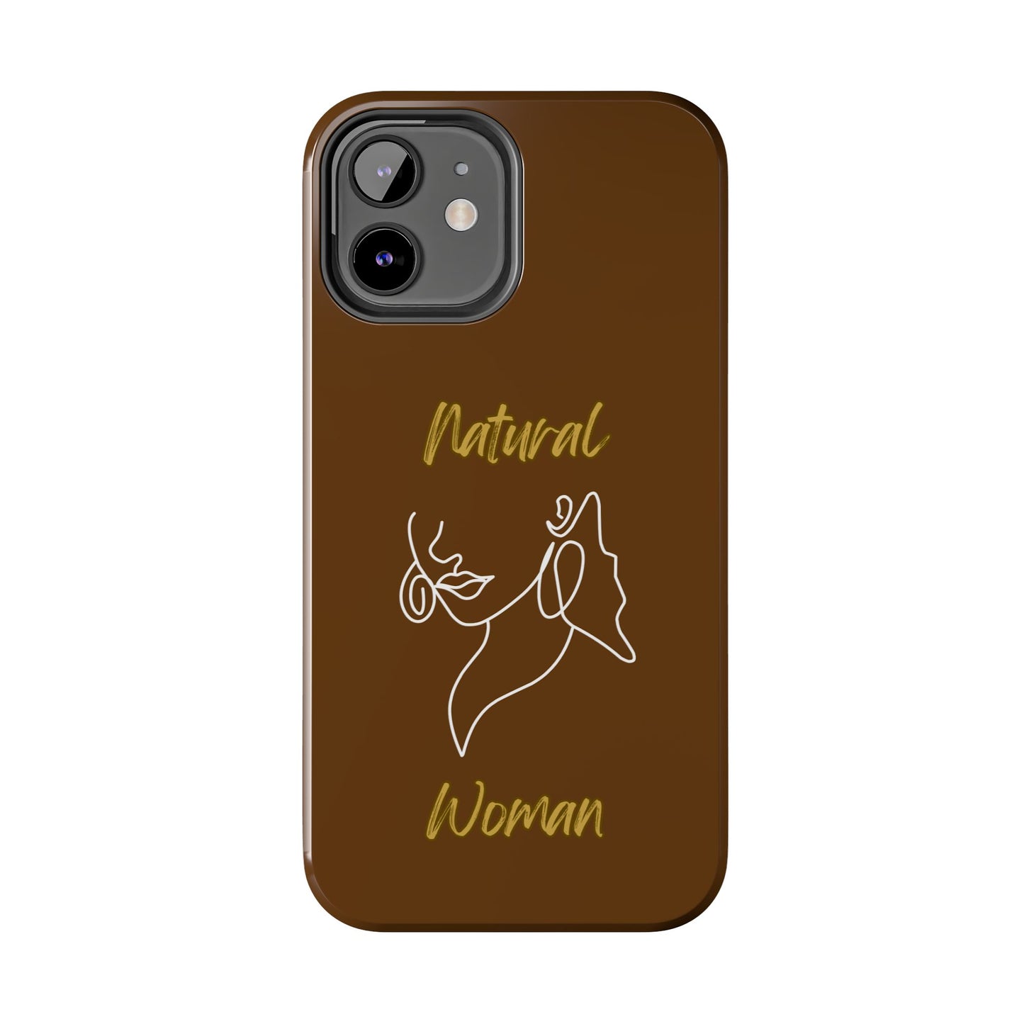 Natural Woman Lips (WL)Tough Phone Cases BROWN
