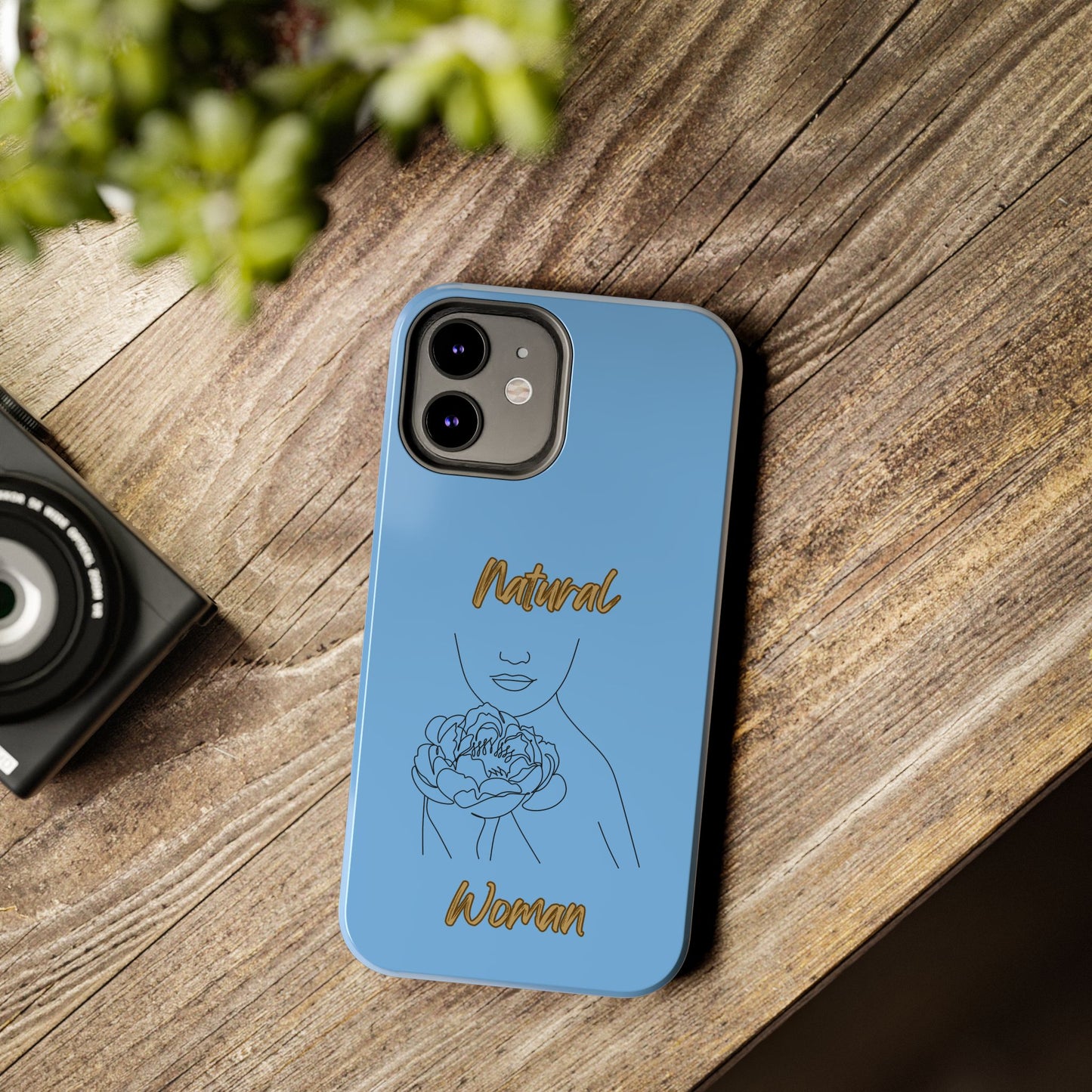 Natural Woman Kissed Flower (BL)Tough Phone Cases LIGHT BLUE