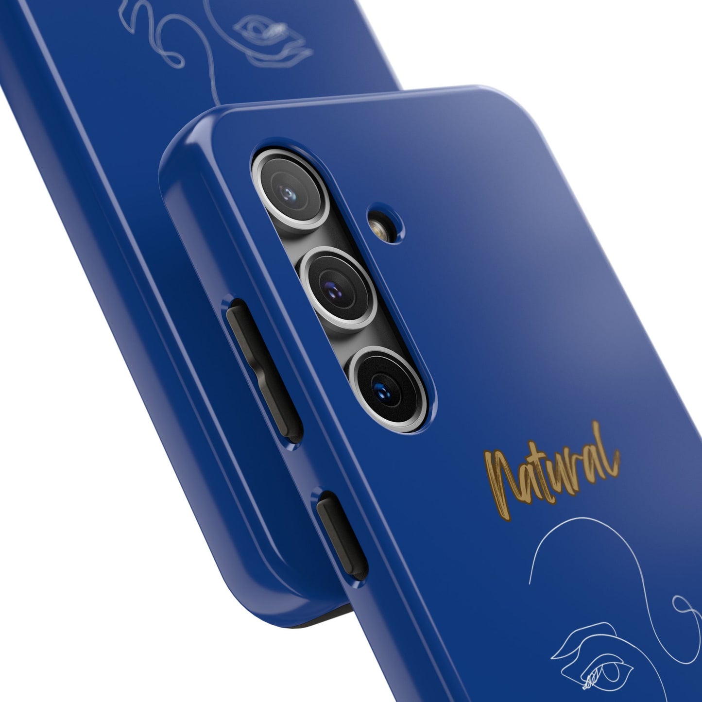 Natural Woman Looking (WL)Tough Phone Cases DARK BLUE