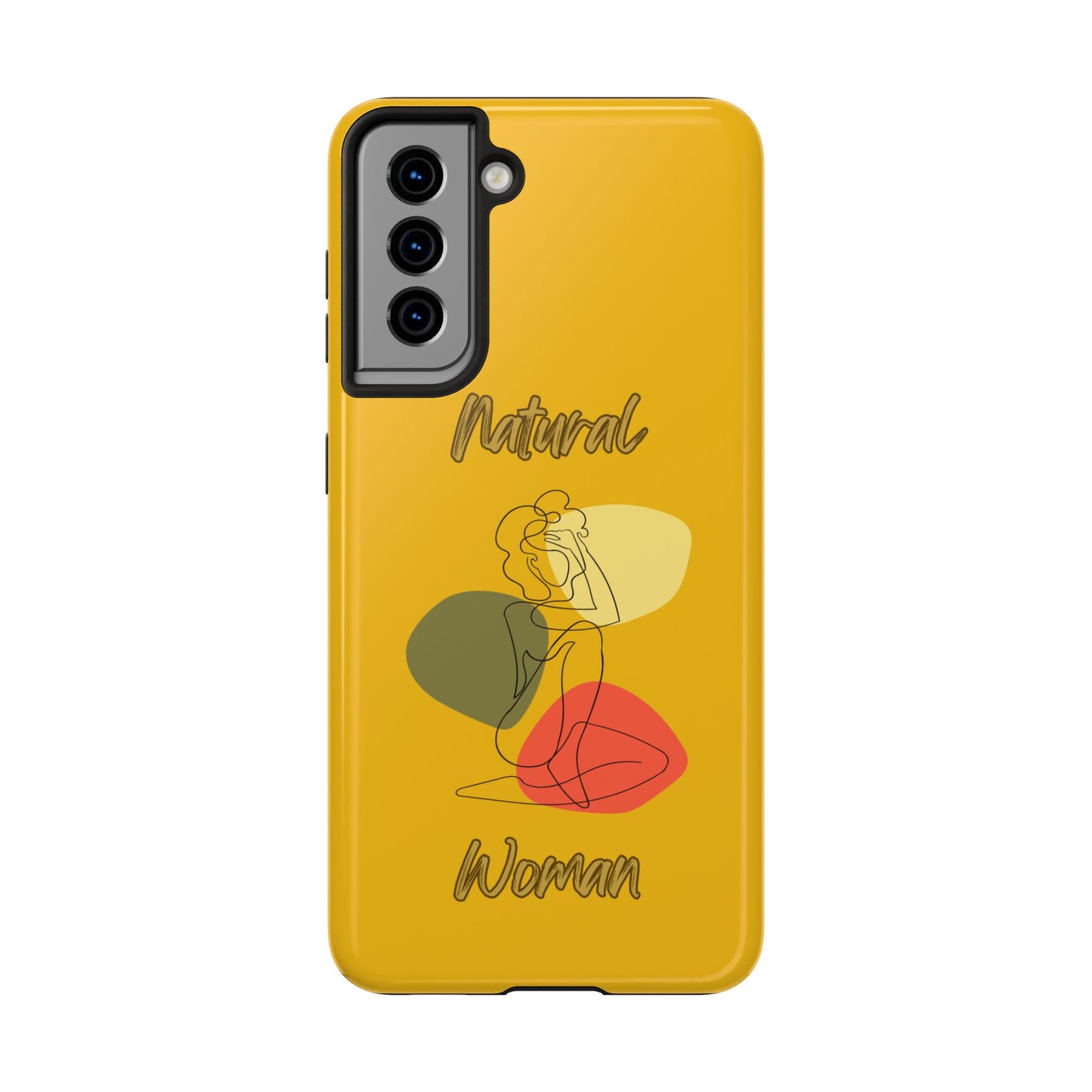 Natural Woman Colorful Pose (BL)Tough Phone Cases YELLOW