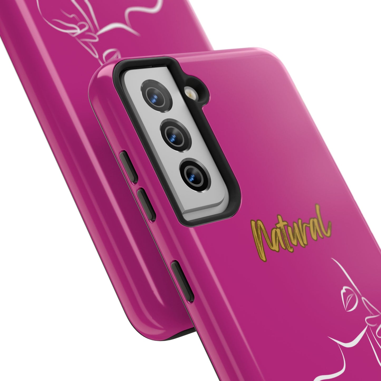 Natural Woman Chin Up (WL)Tough Phone Cases PINK