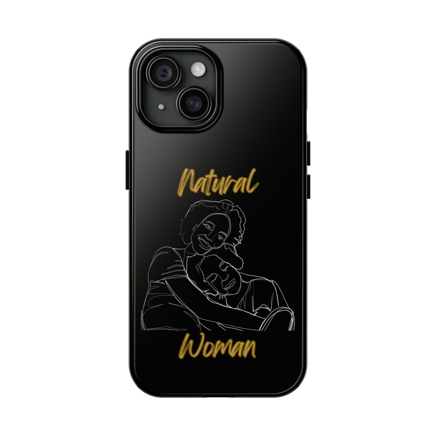 Natural Woman Loving Embrace (WL)Tough Phone Cases BLACK