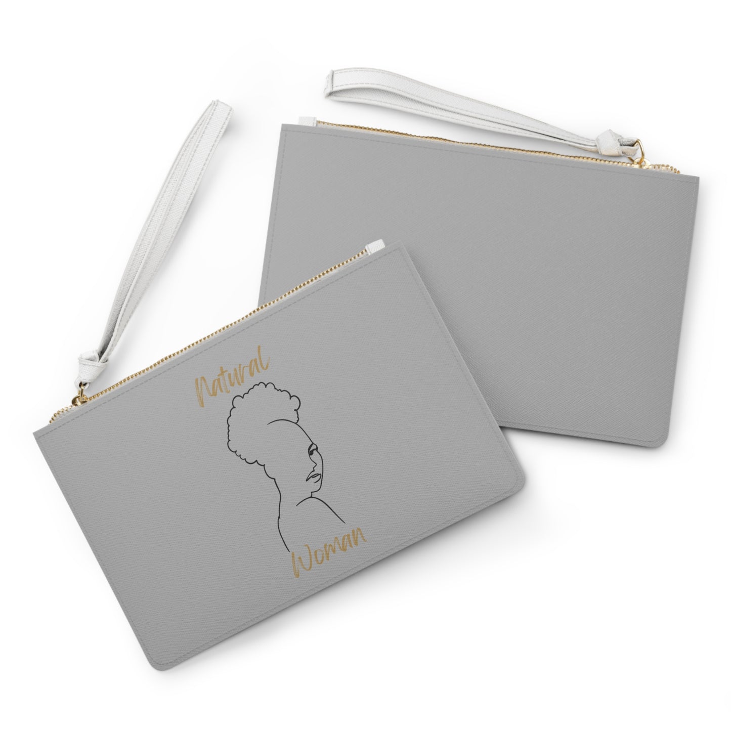 Natural Woman Twist Afro (BL) Clutch Bag LIGHT GREY