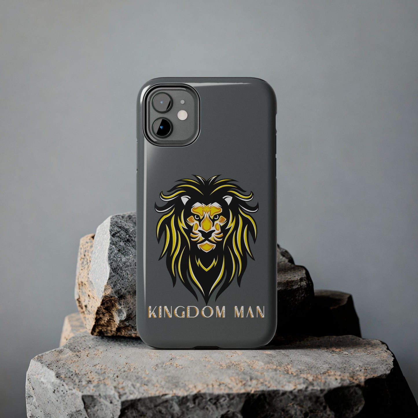 Kingdom Man (White-Gold Label) Tough Phone Case DARK GREY