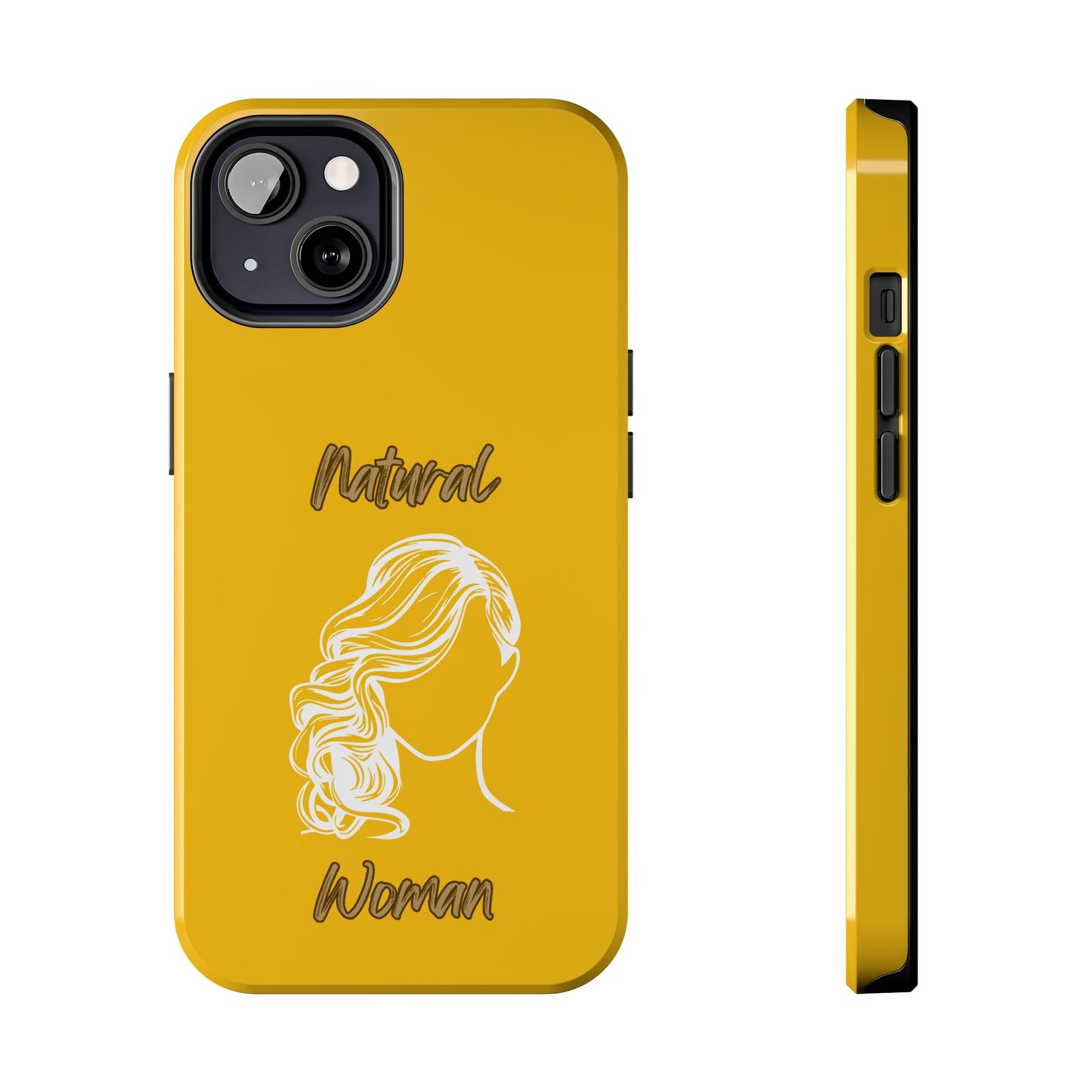 Natural Woman Long Curl (WL)Tough Phone Cases YELLOW