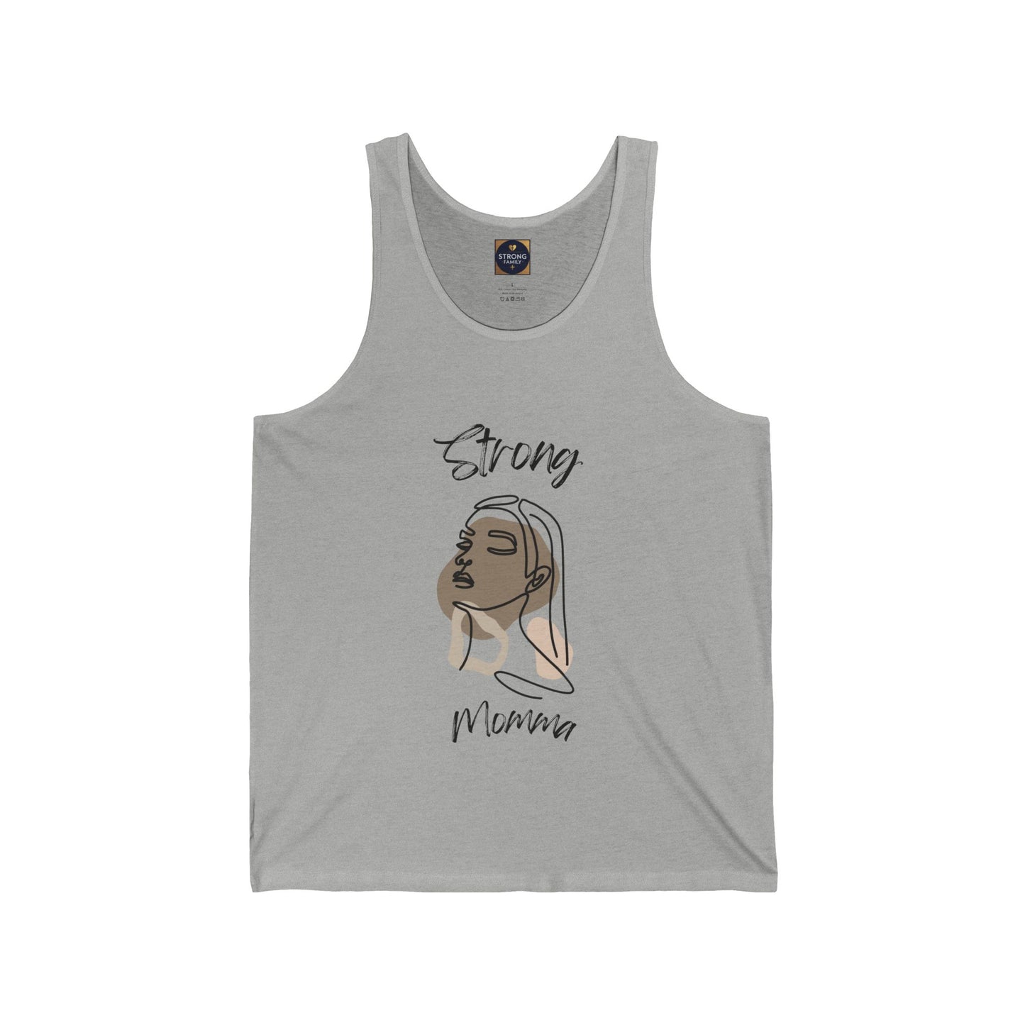 Strong Momma Jersey Tank (BL)